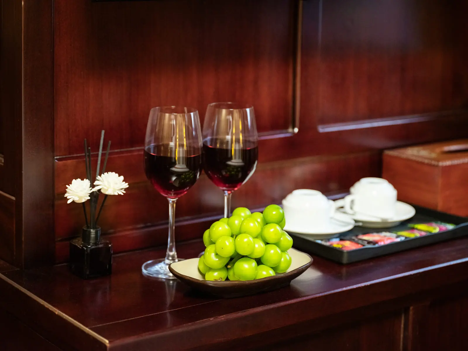 A table set for dinner