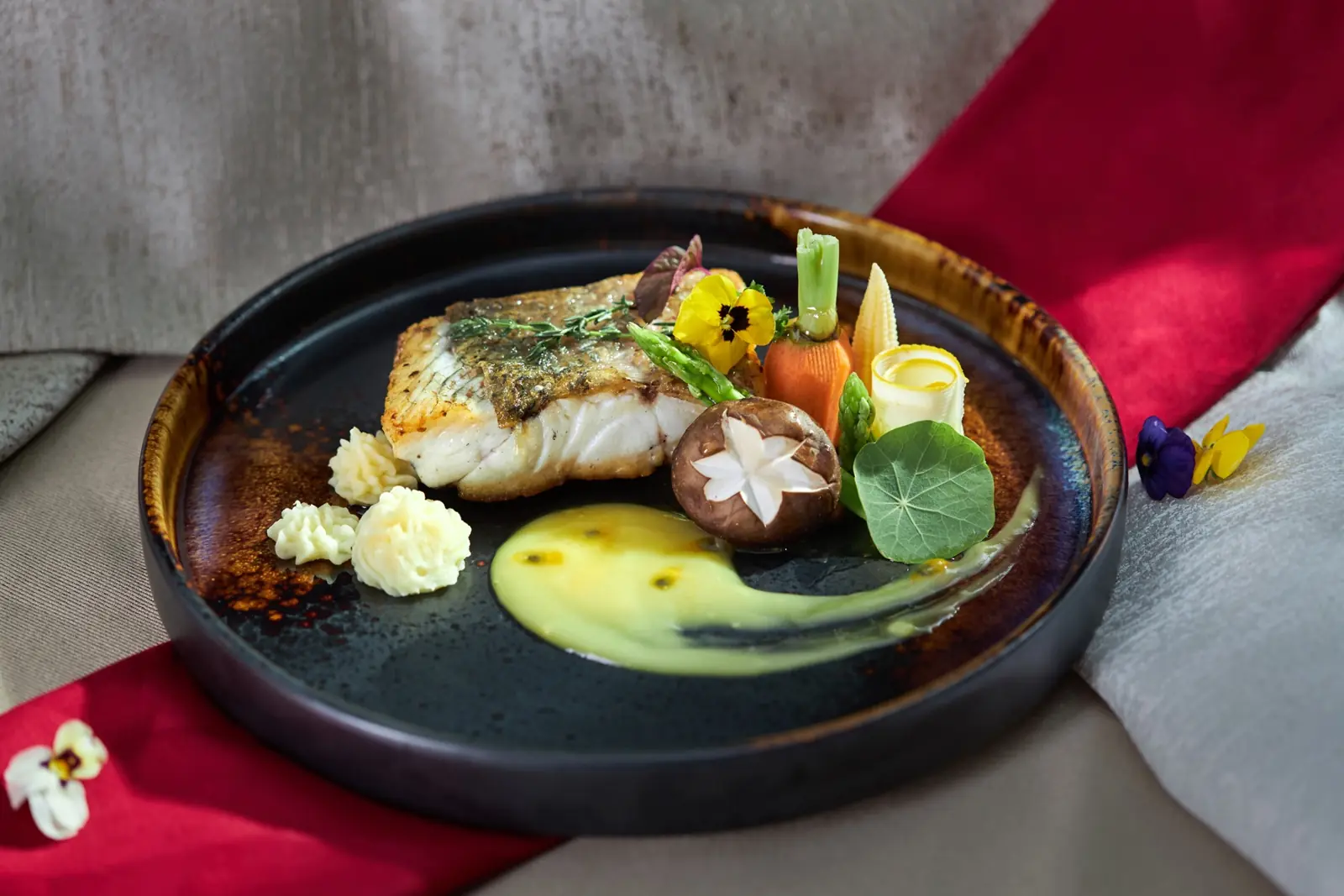 A dish from the ship's kitchen