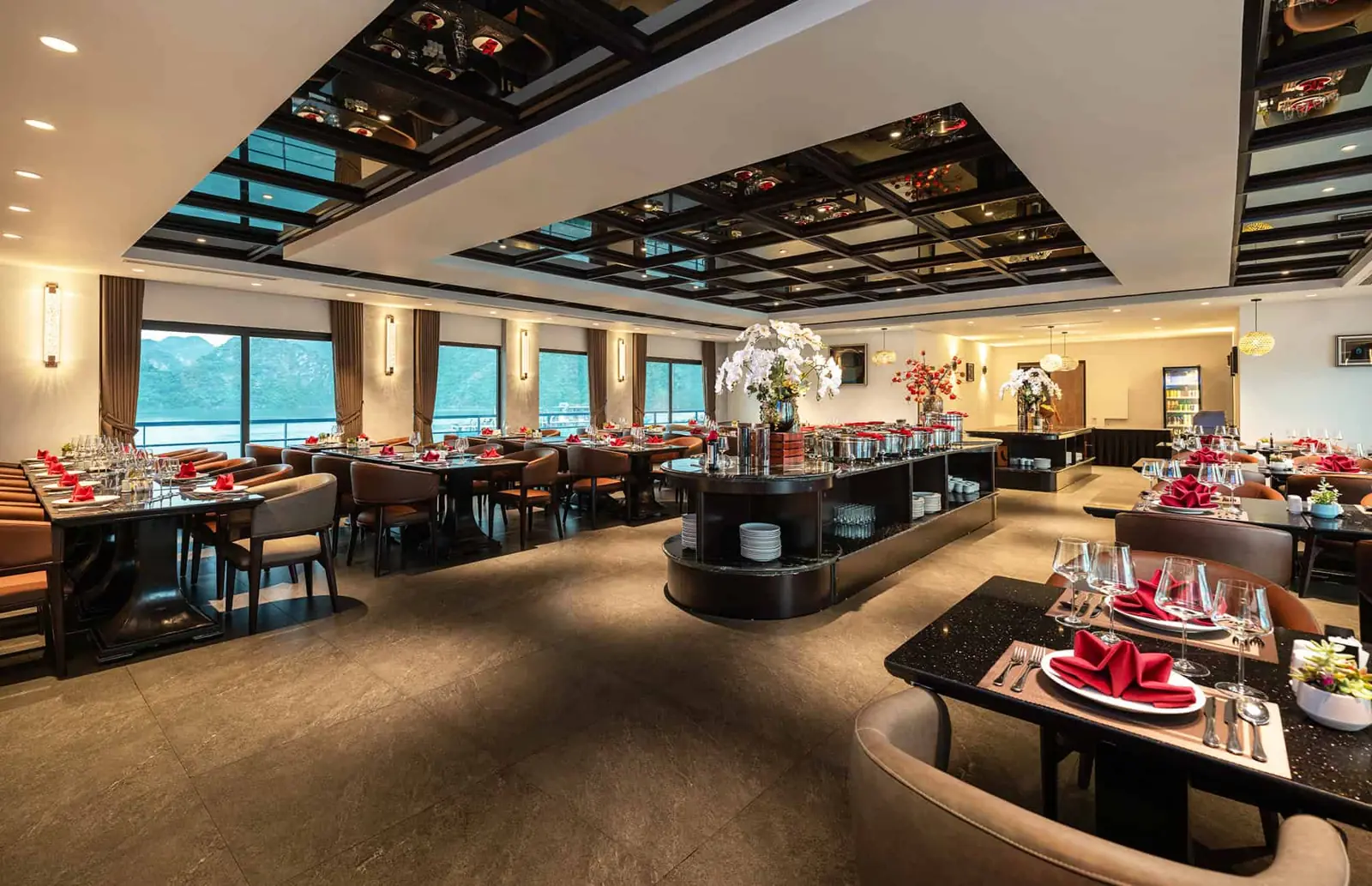 Restaurant on the fourth deck
