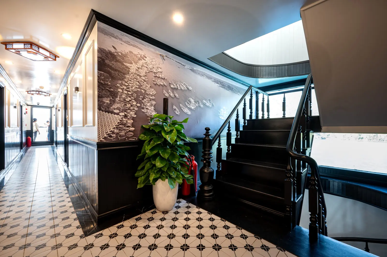 Reception and staircase
