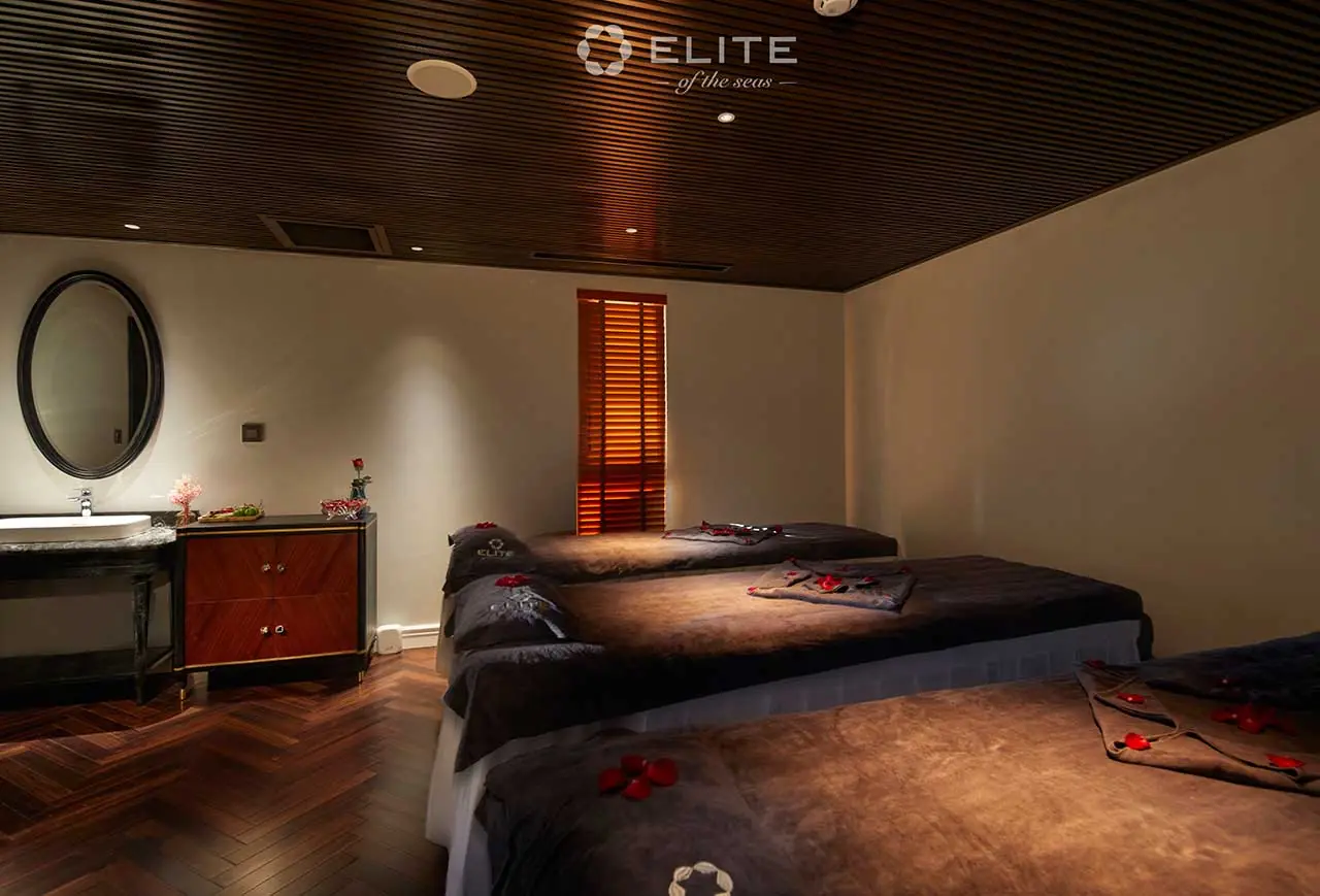 Spa treatment room on Elite of the Seas