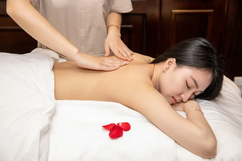 Massage at the spa on board