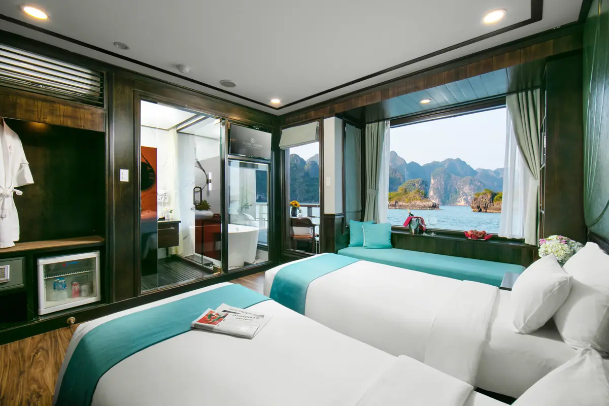 Family Premium Deluxe Cabin with Balcony on Peony Cruise