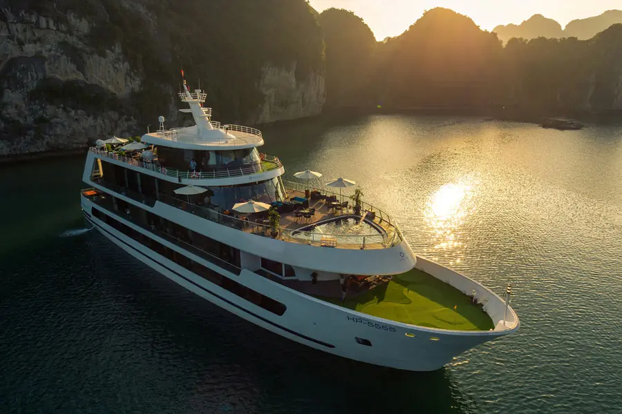Stellar of the Seas in golden evening light