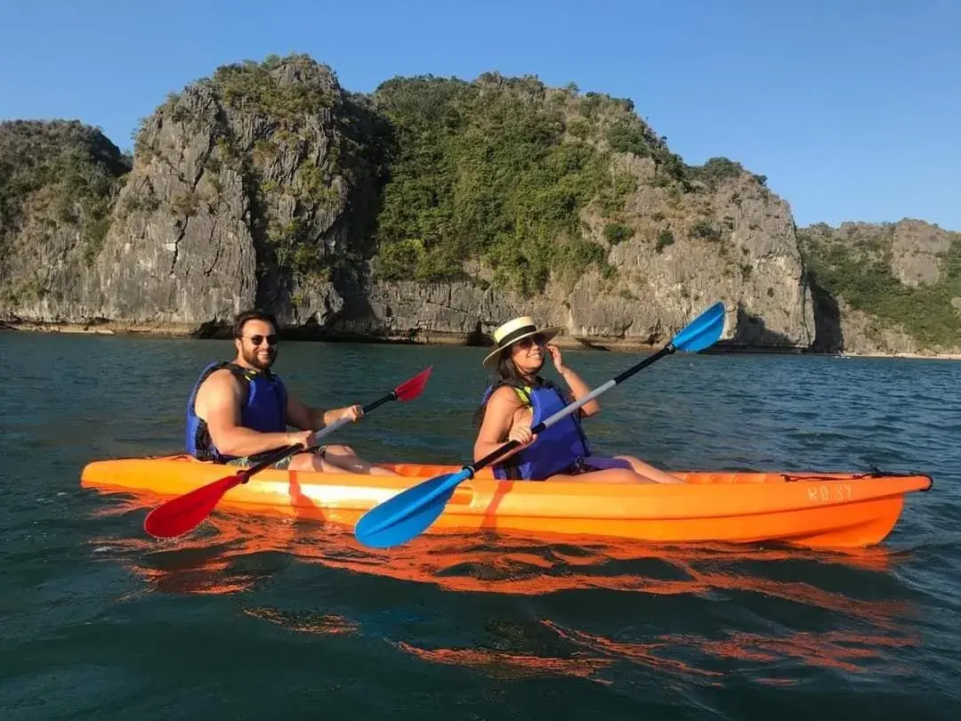Kayaking in Ha Long Bay