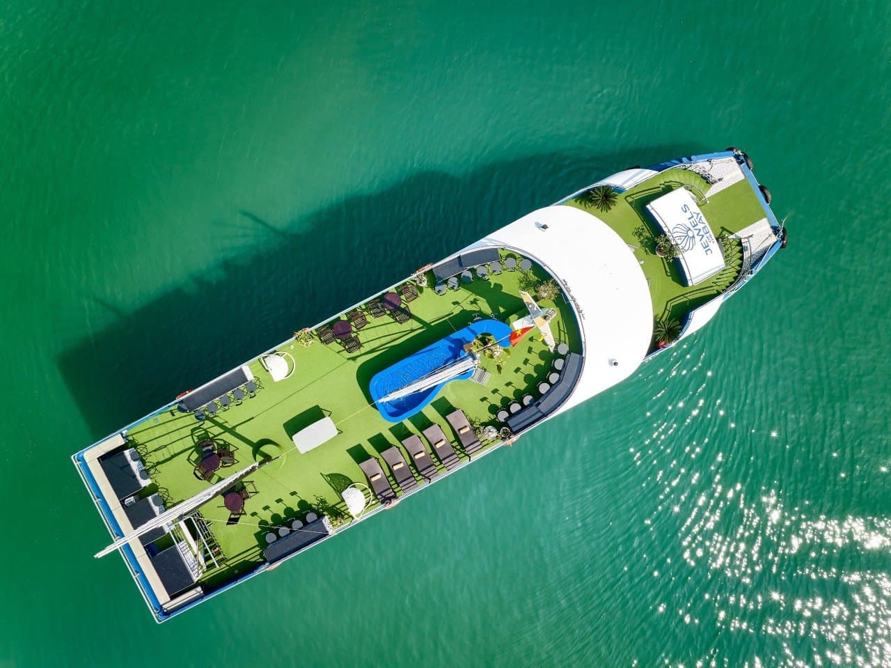 Ha Long Bay Day Cruise from Hanoi – aerial view