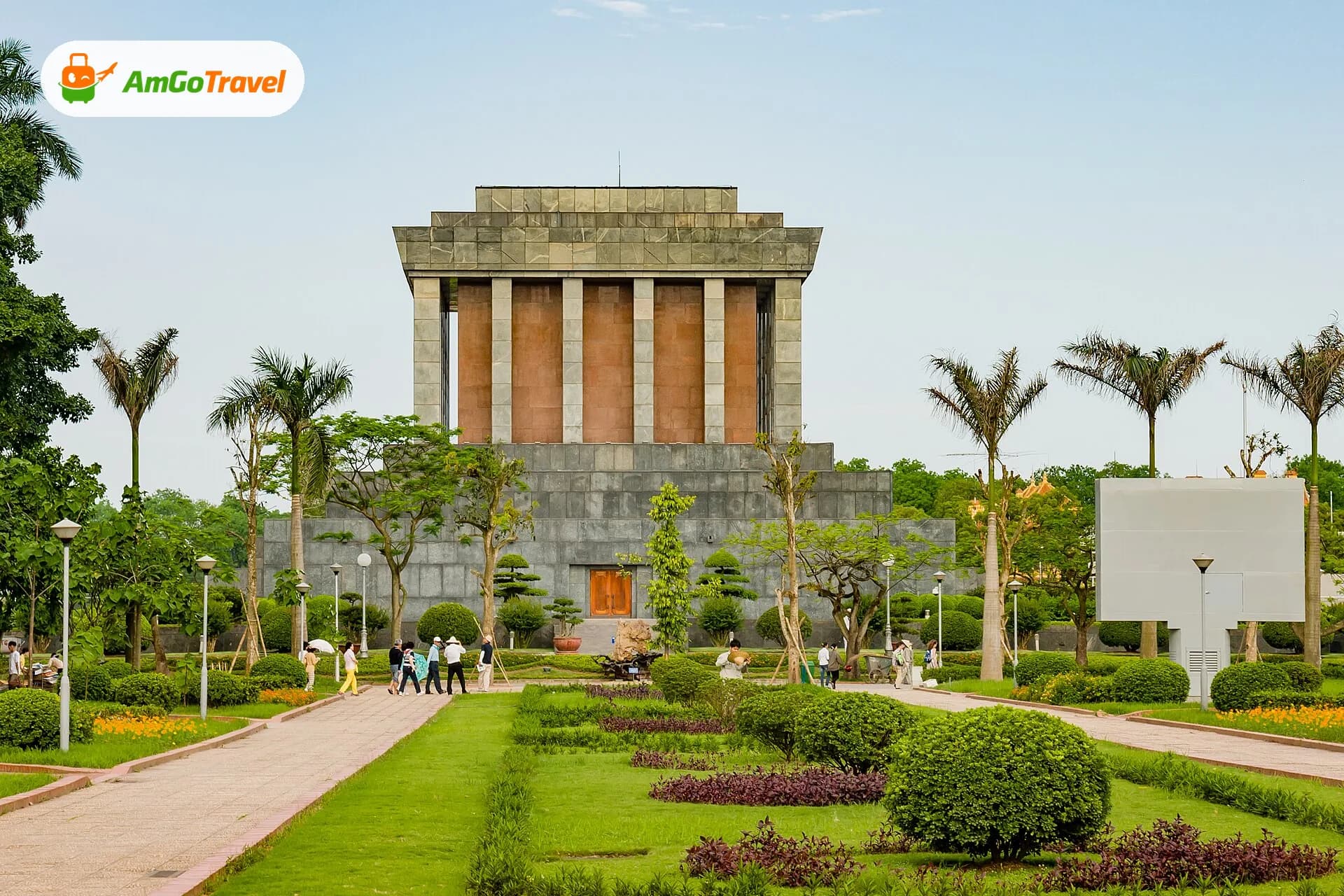Ho Chi Minh Mausoleum and its gardens in Ba Dinh, Hanoi