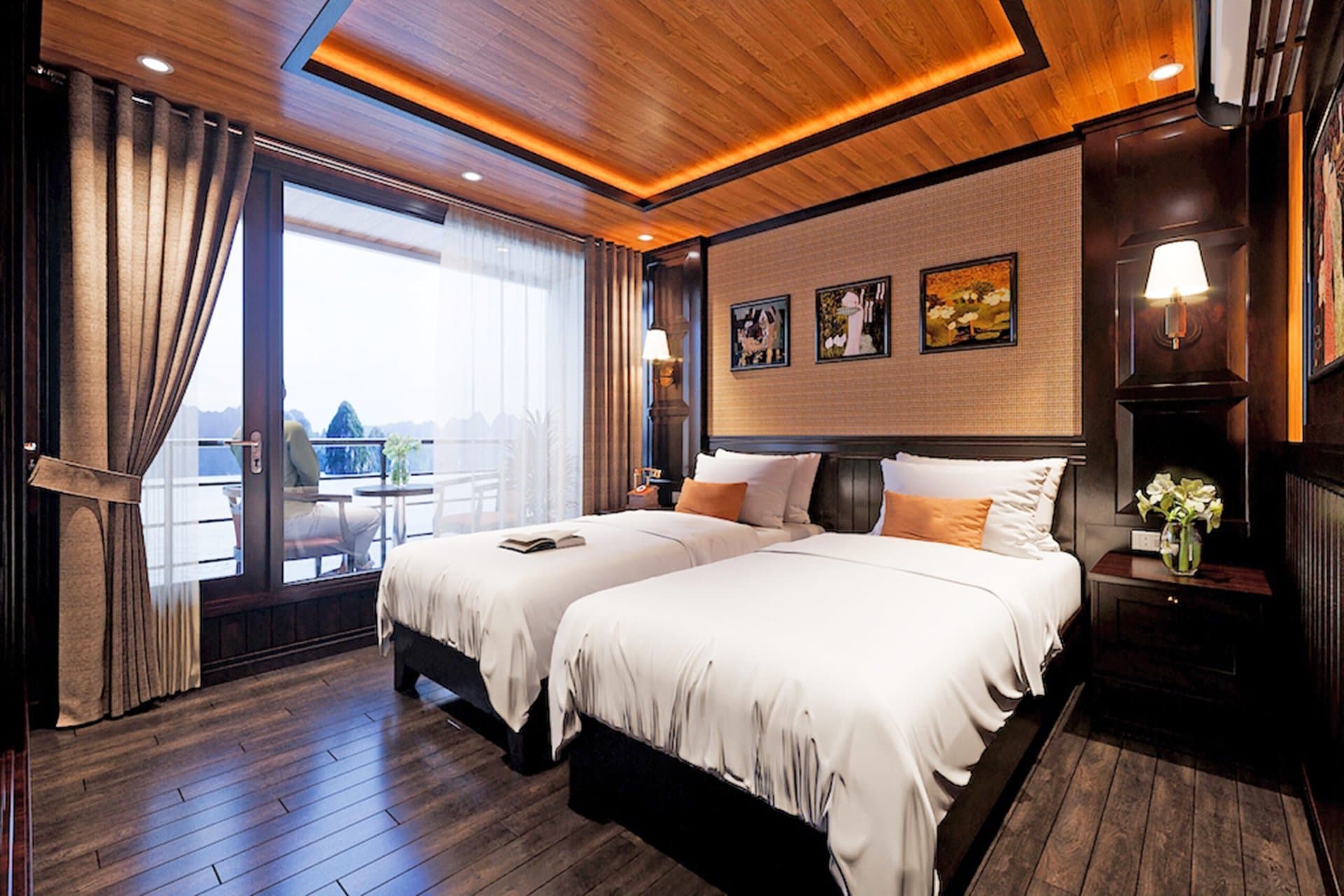 Arcady Boutique Cruise 2 Days 1 Night – 2 Days 1 Night On Luxury 5 Star Cruise Ha Long – balcony cabin