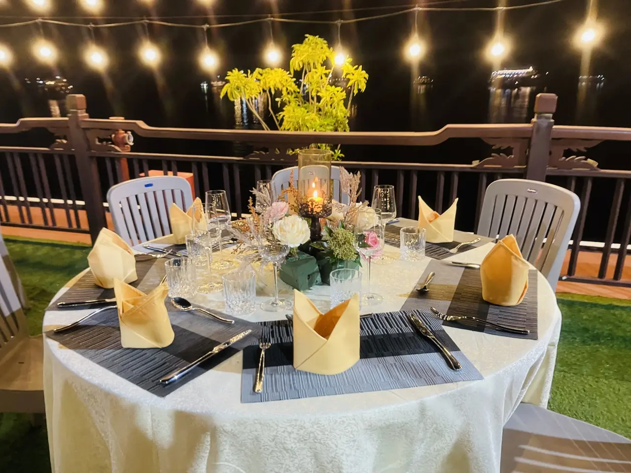 Gala dinner on the sundeck
