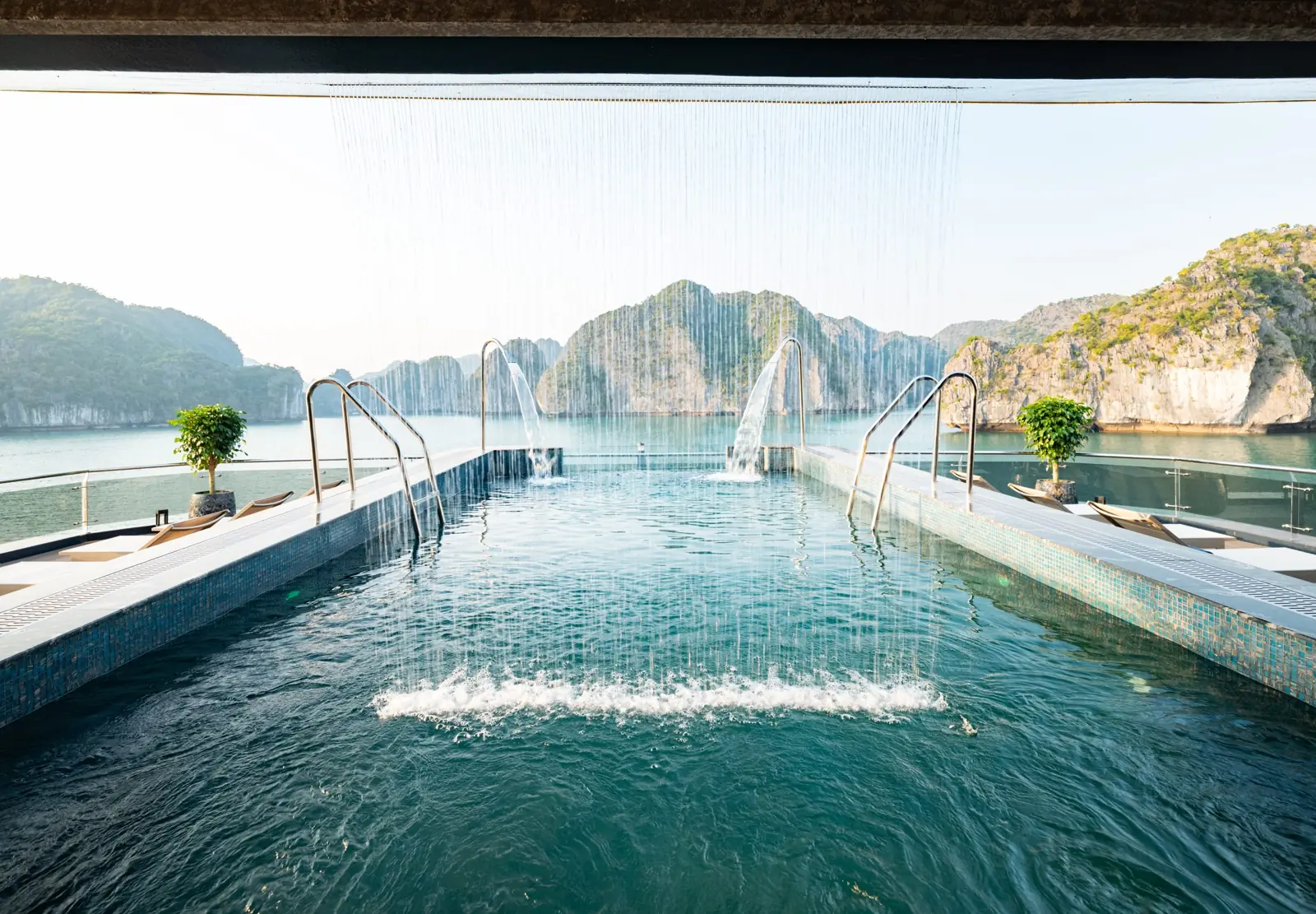 Swimming pool on the sundeck