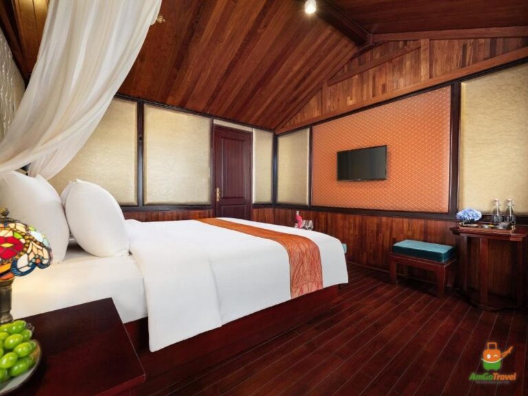 Wooden cabin on the cruise