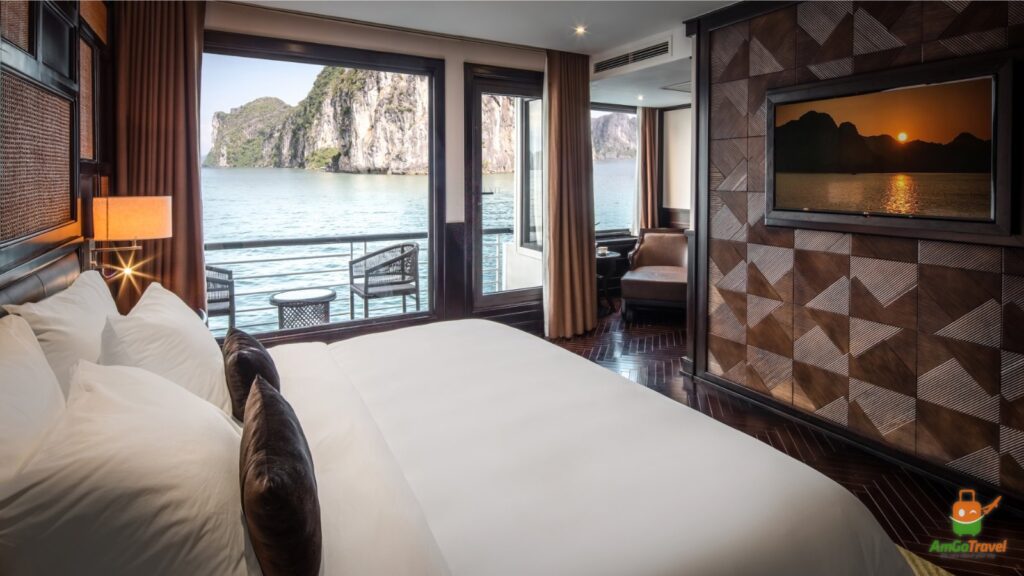 Cabin with private balcony on Ambassador Cruise