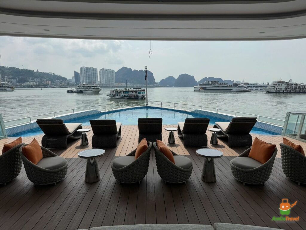 Deck lounge on Athena Premium Cruise