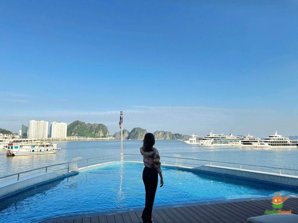 Infinity pool on Athena Premium Cruise