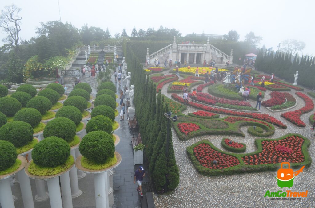 Le Jardin D'Amour flower gardens at Ba Na Hills