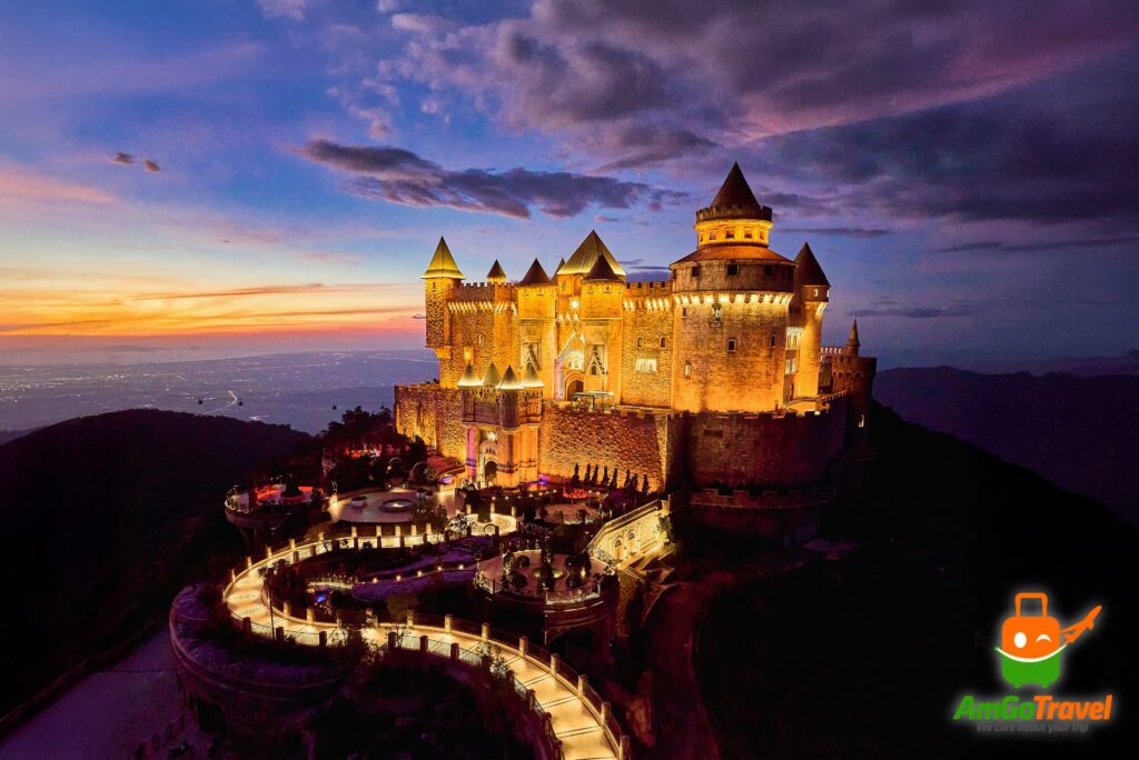 Ba Na Hills late departure tour: Lunar Castle in the Moon Kingdom at dusk, Ba Na Hills