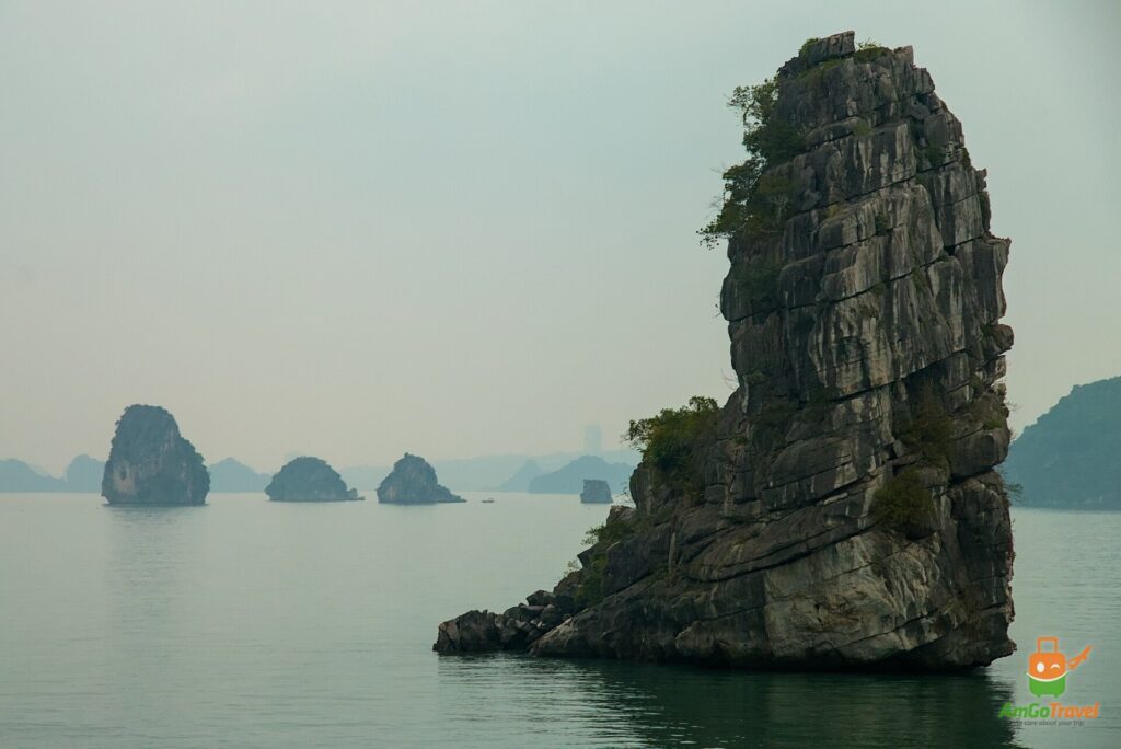 Limestone islands of Bai Tu Long Bay