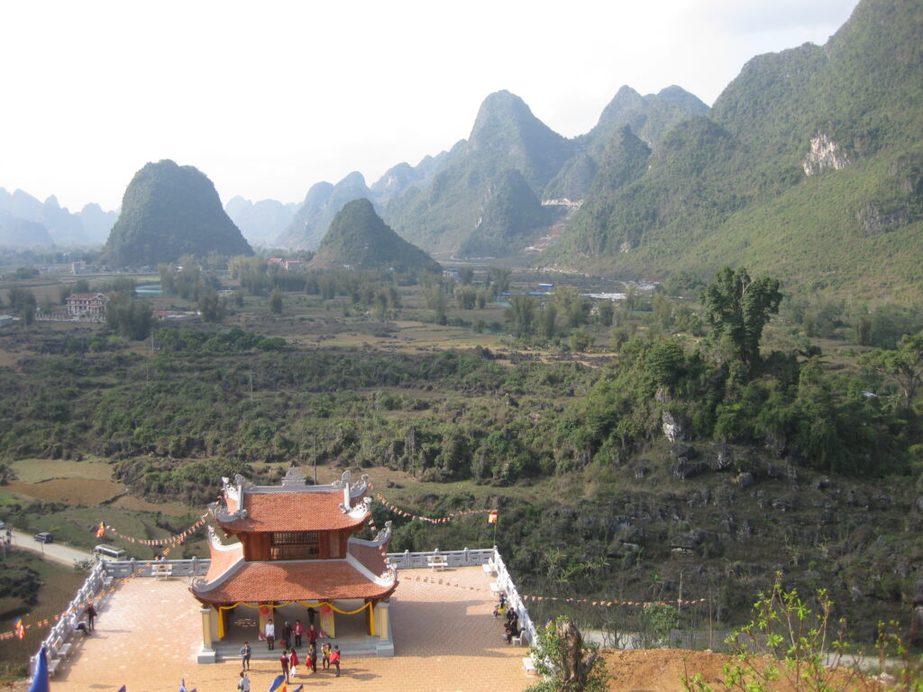 View from Truc Lam Ban Gioc Pagoda