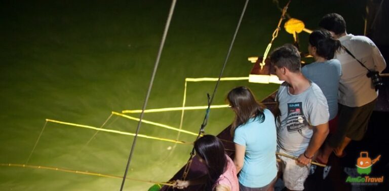 Night squid fishing on Capella Cruise