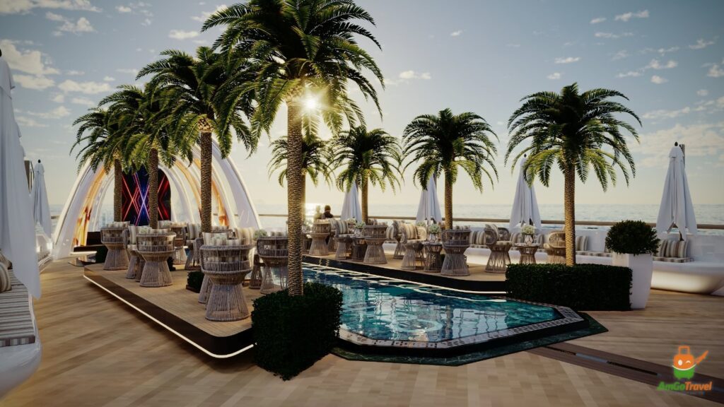 Pool deck of Catherine Horizon Cruise