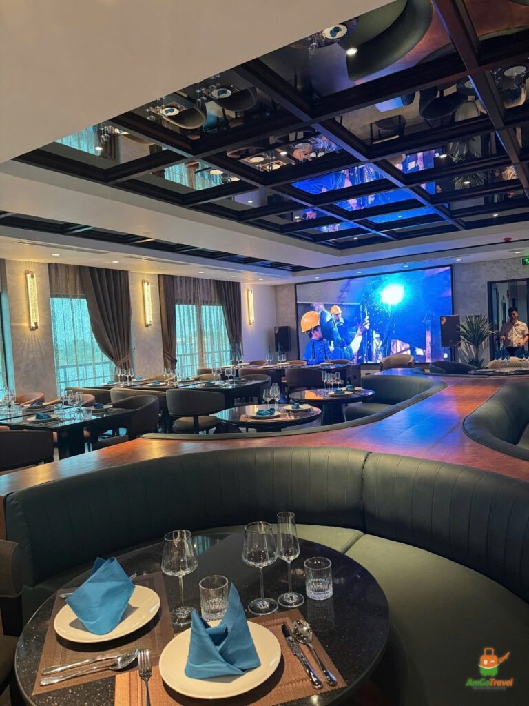 Bar on Celina of the Sea Cruise in the evening