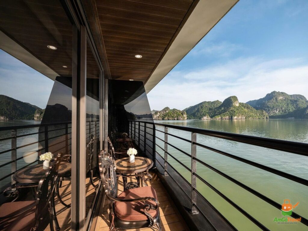 Private balcony on the cruise