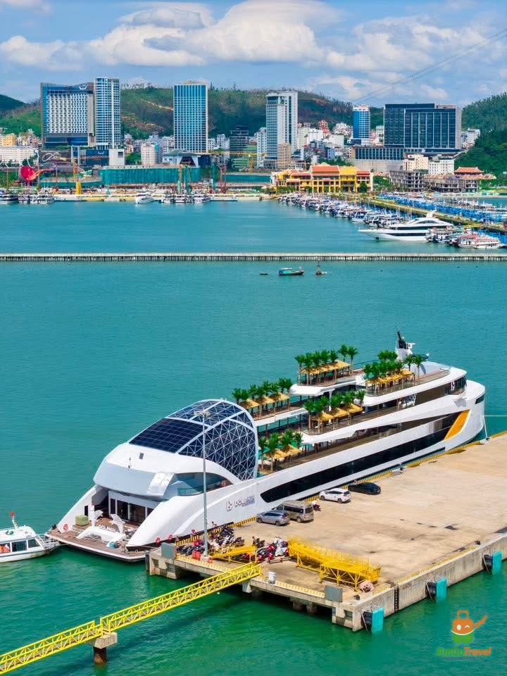 Aerial view of Dolphin Halong Cruise