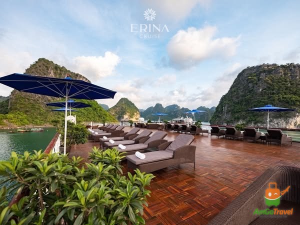 Deck lounge on Erina Cruise