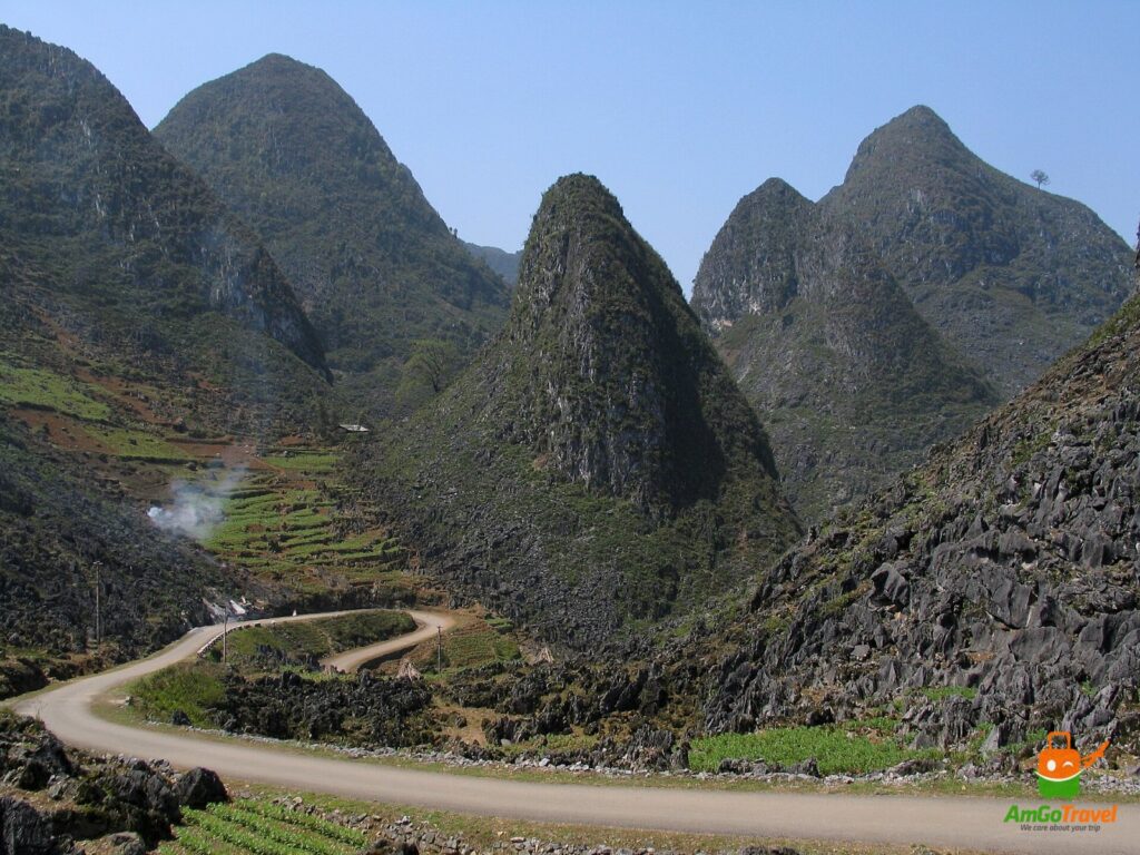 Limestone peaks along Ma Pi Leng Pass between Dong Van and Meo Vac