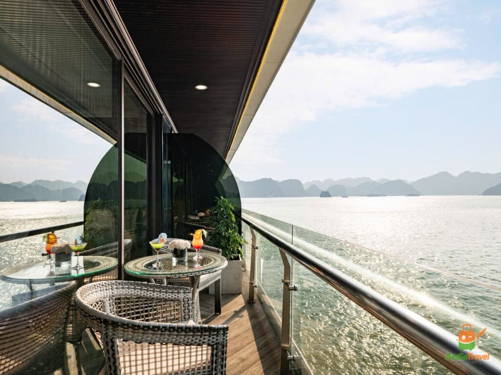 Private balcony on the cruise