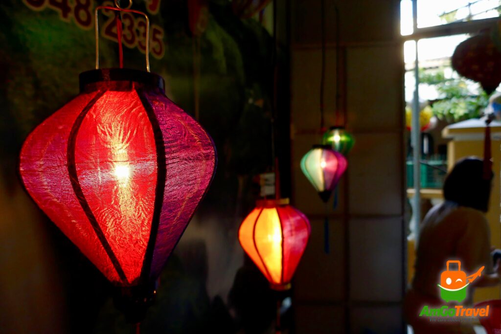 A handmade silk lantern from Hoi An