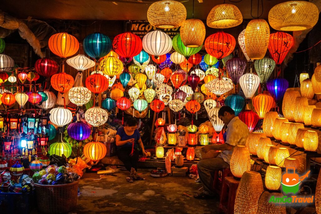 Colourful silk lanterns in Hoi An