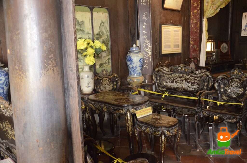 Wooden interior of Tan Ky Old House, Hoi An