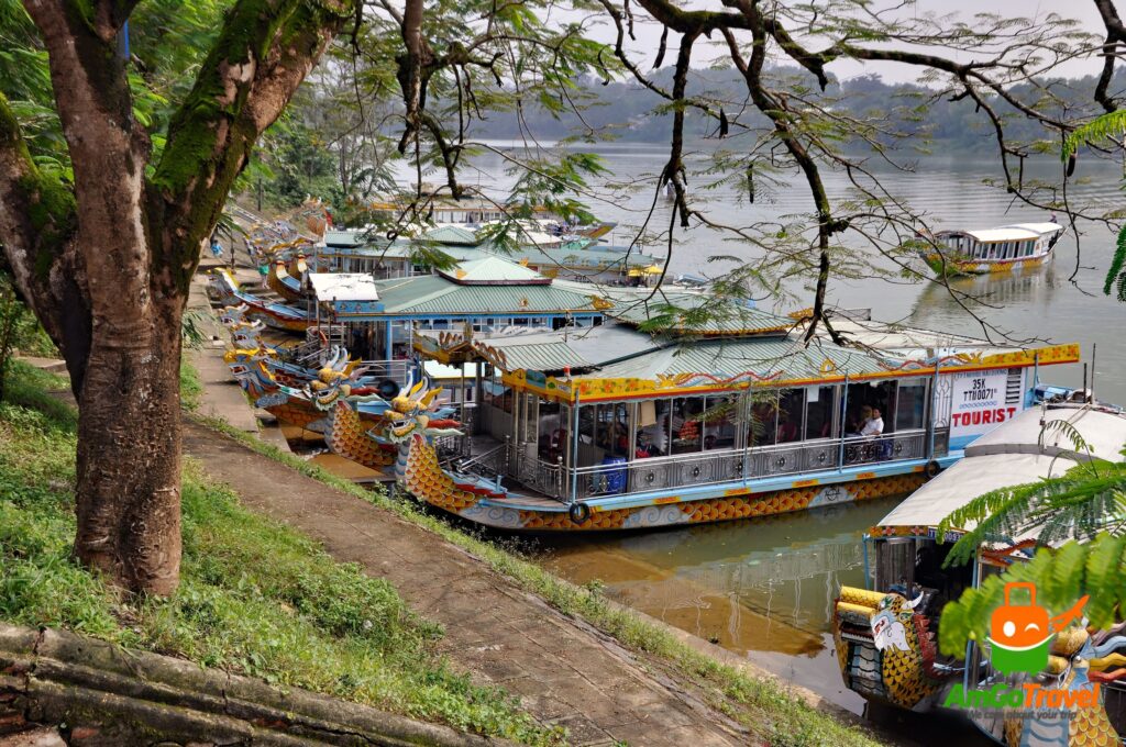 Dragon boat on the Perfume River, Hue