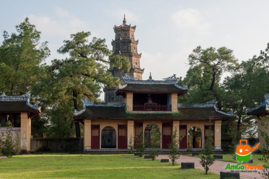 Thien Mu Pagoda on the Perfume River, Hue