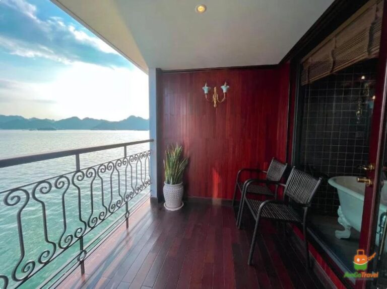 Private balcony on the cruise