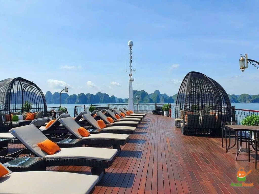 Sundeck of Indochine Premium Cruise
