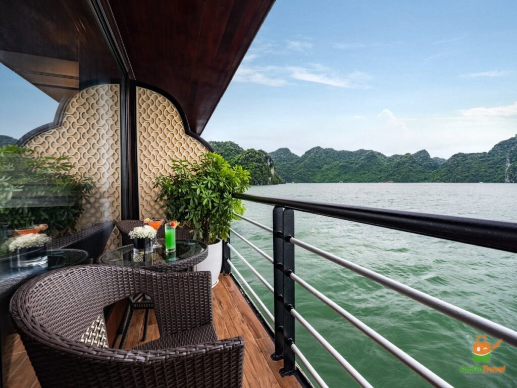 Private balcony on the cruise