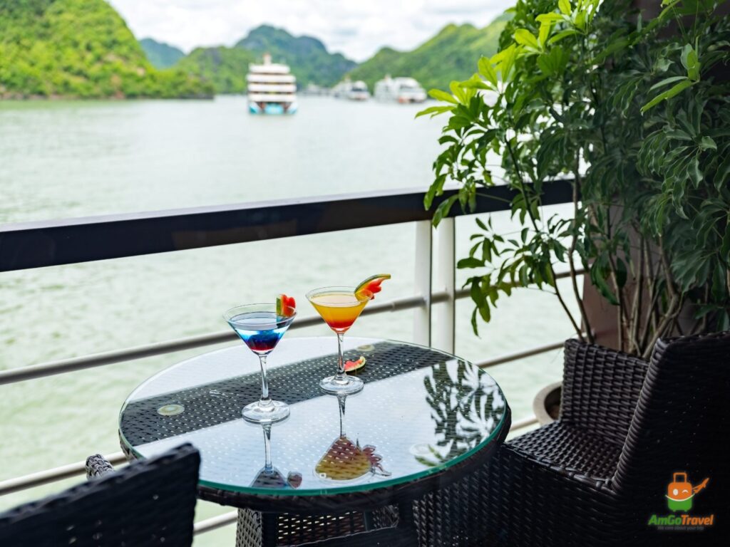 Private balcony on the cruise