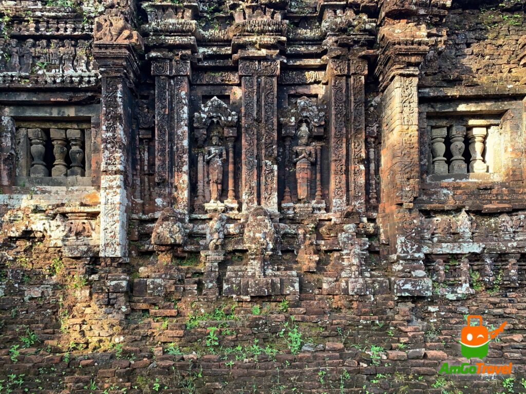 Sandstone and brick carvings at My Son Sanctuary