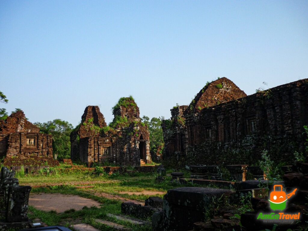 Temple group at My Son Sanctuary in the jungle valley