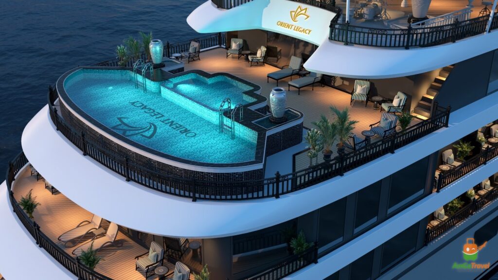 Swimming pool on Orient Legacy Cruise