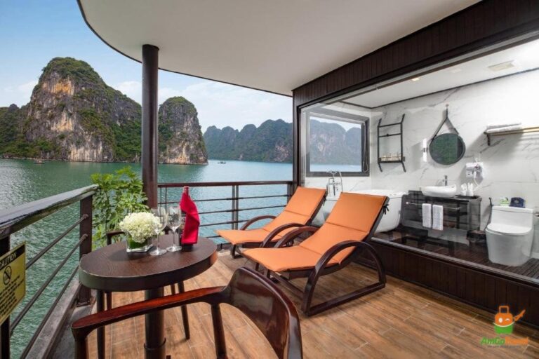 Private balcony on the cruise