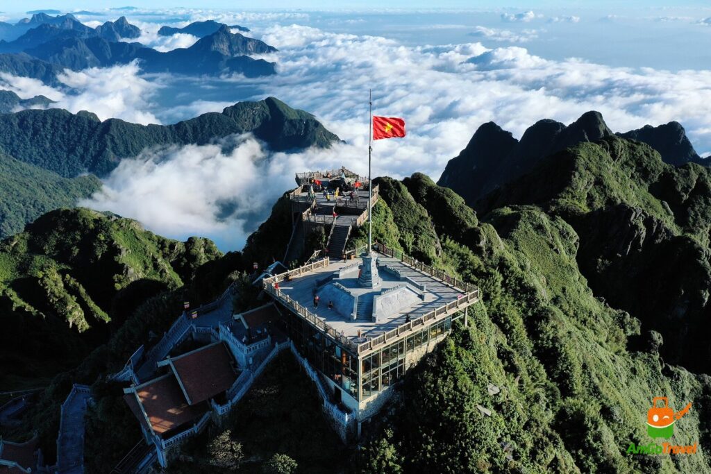Fansipan summit at 3,143 m, the roof of Indochina