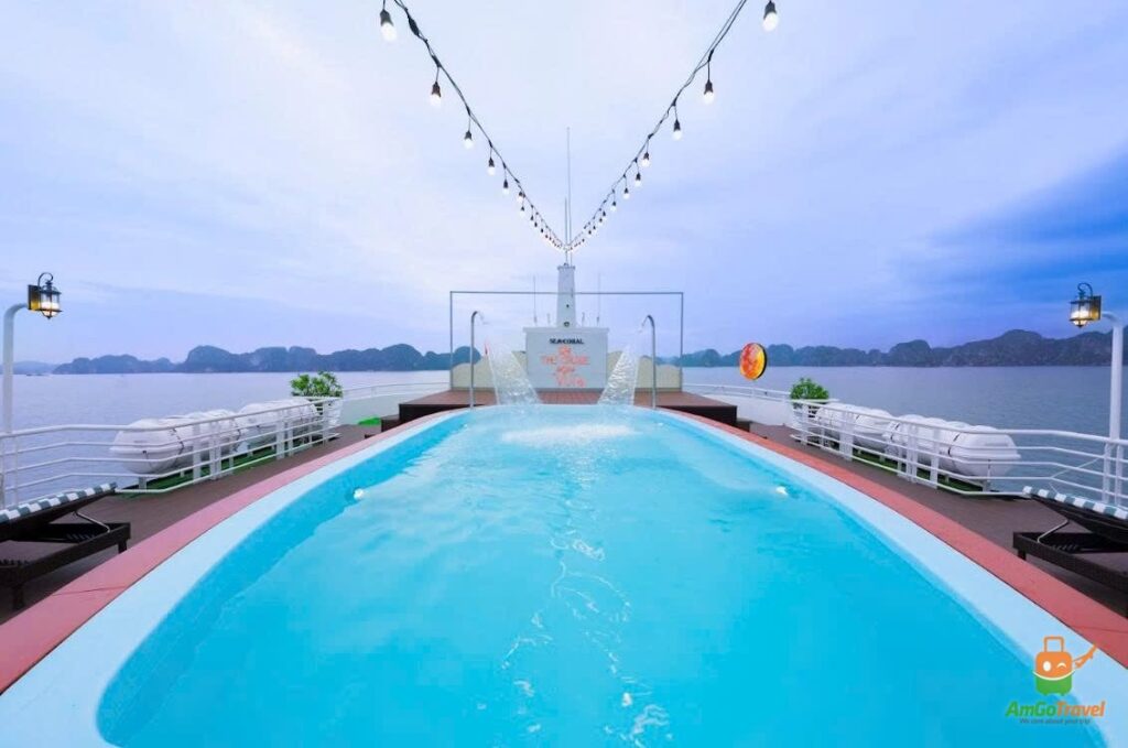 Swimming pool on Sea Coral Cruise