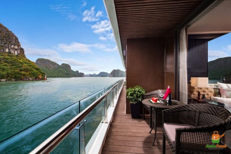 Private balcony on the cruise